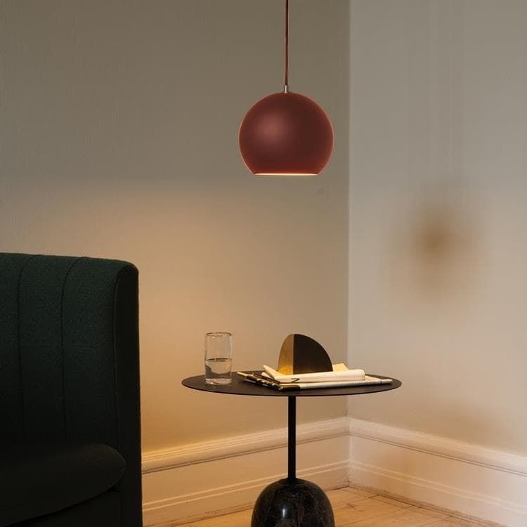 Suspension TOPAN rouge/marron Ø21cm