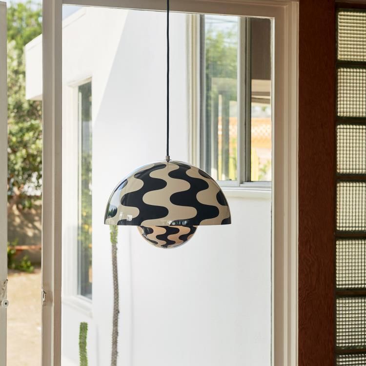 Suspension FLOWERPOT VP7 noir/blanc Ø37cm