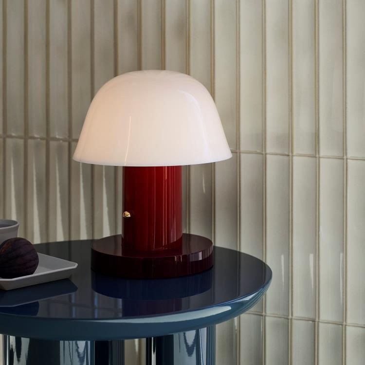 Lampe à poser LED SETAGO marron H22cm