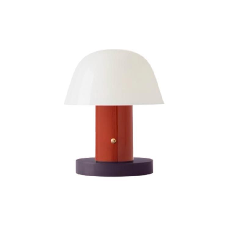 Lampe à poser LED SETAGO marron H22cm