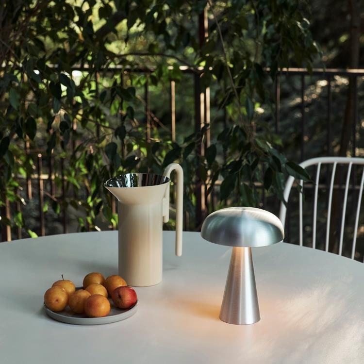 Lampe mobile LED COMO aluminium H21cm