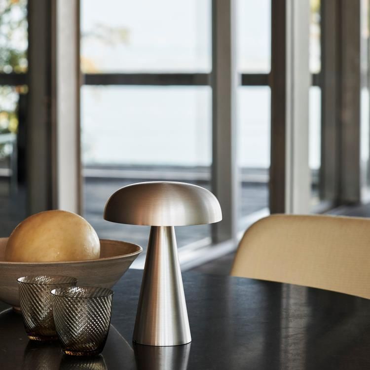 Lampe mobile LED COMO aluminium H21cm