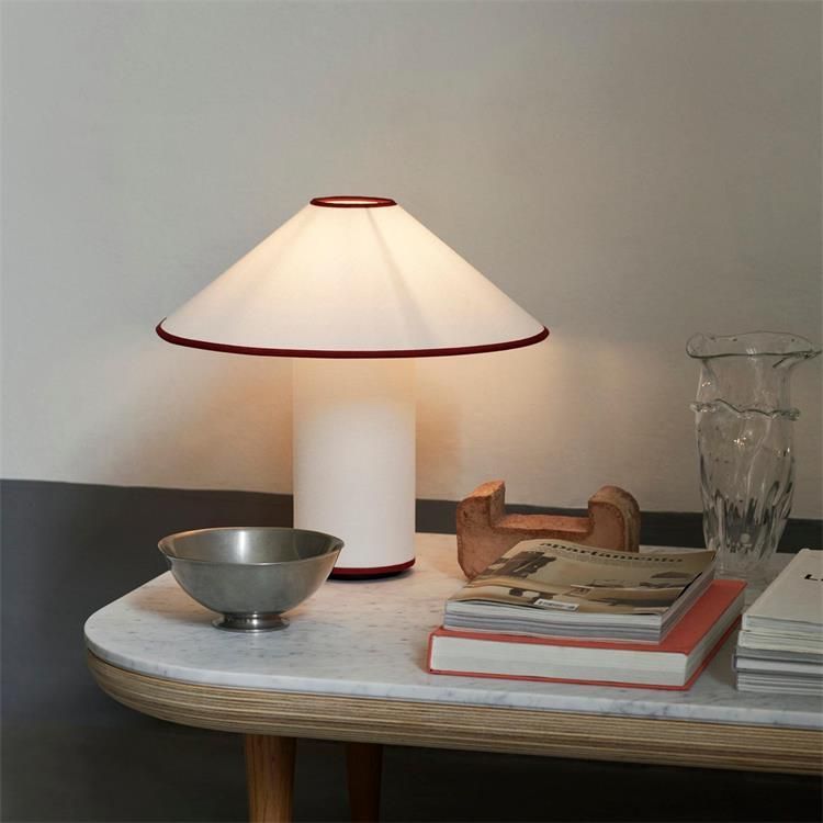 Lampe à poser COLETTE noir/merlot H30cm