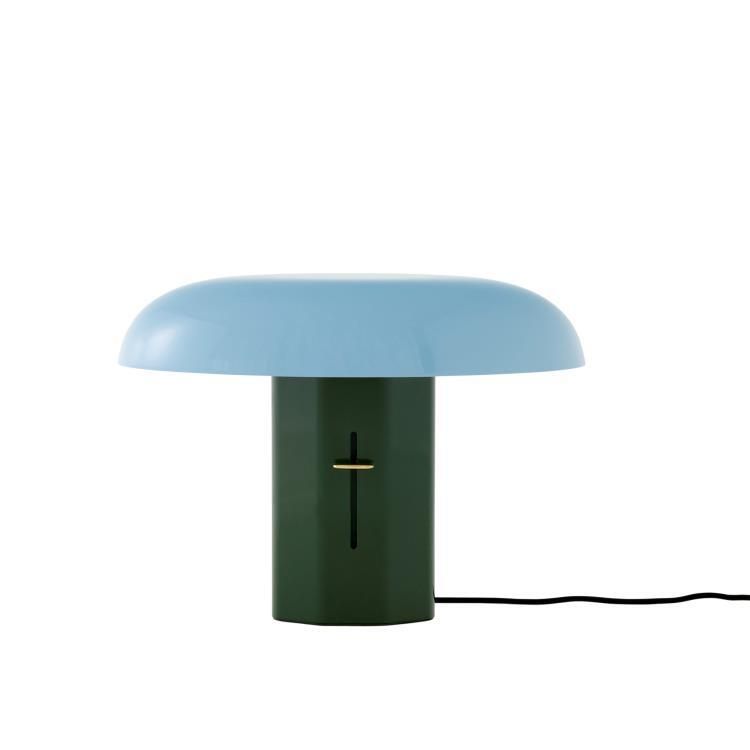 Lampe MONTERA JH12 vert/bleu H33cm