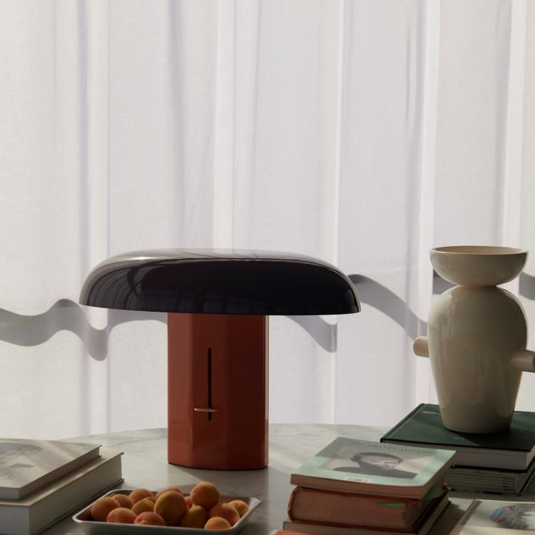 Lampe à poser MONTERA JH12 ambre/rubis H33cm