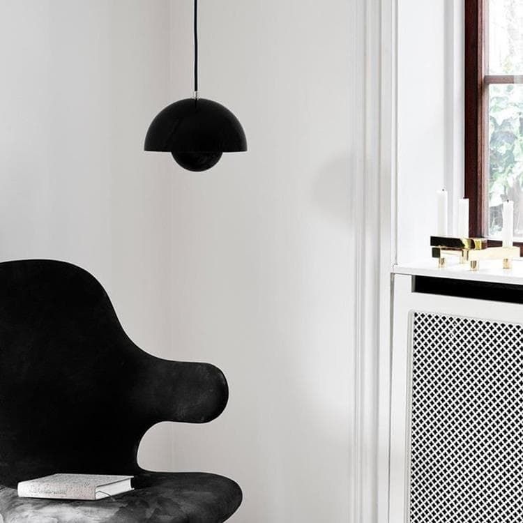 Suspension LED FLOWERPOT VP1 noir mat Ø37cm