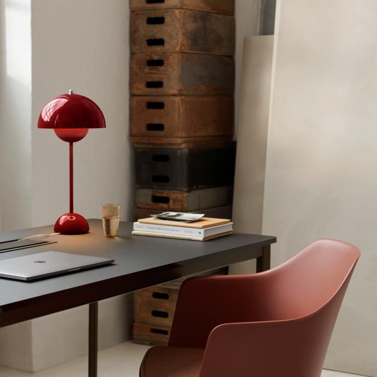 Lampe à poser FLOWERPOT VP9 rouge H29.5cm