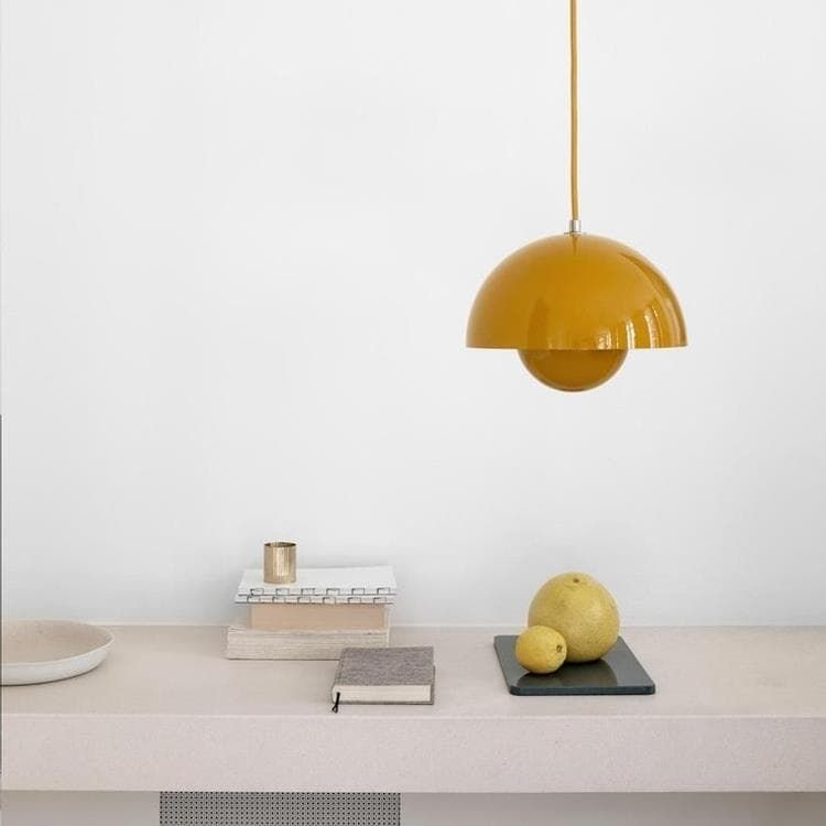 Suspension LED FLOWERPOT VP1 moutarde Ø23cm