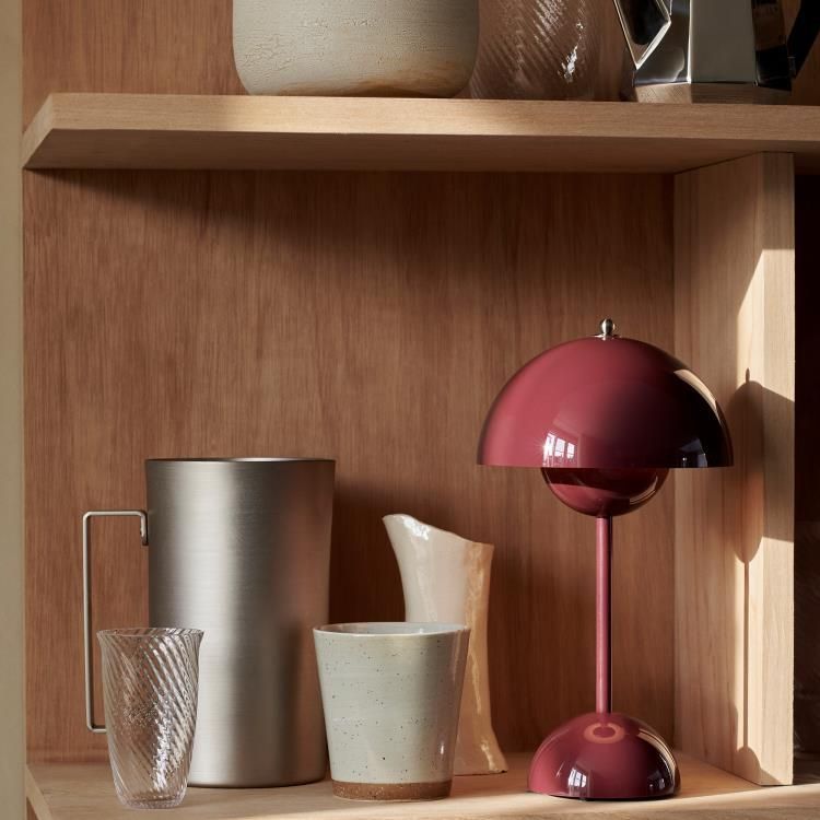 Lampe à poser FLOWERPOT VP9 prune H29.5cm