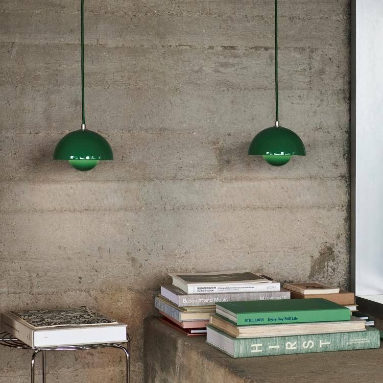 Suspension LED FLOWERPOT VP10 vert Ø16cm