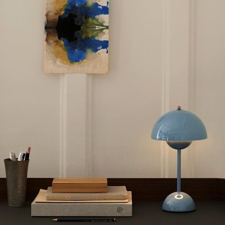 Lampe à poser FLOWERPOT VP9 bleu H29.5cm