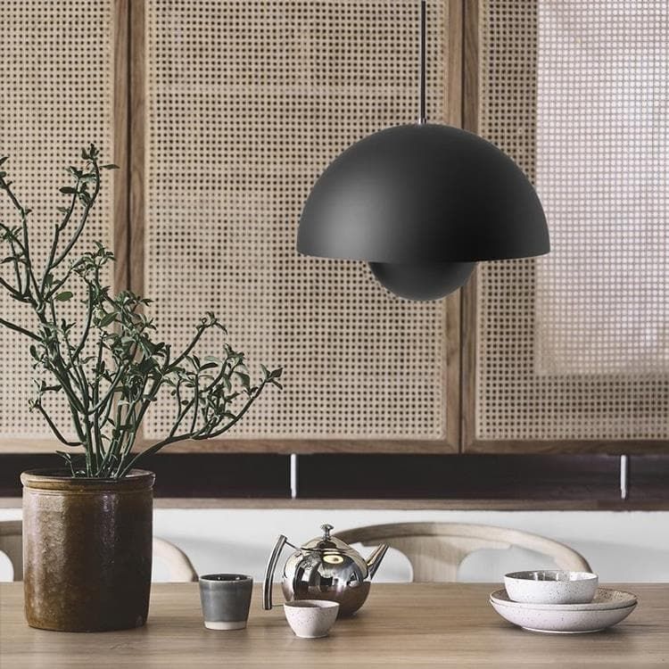 Suspension LED FLOWERPOT VP1 gris/beige Ø37cm