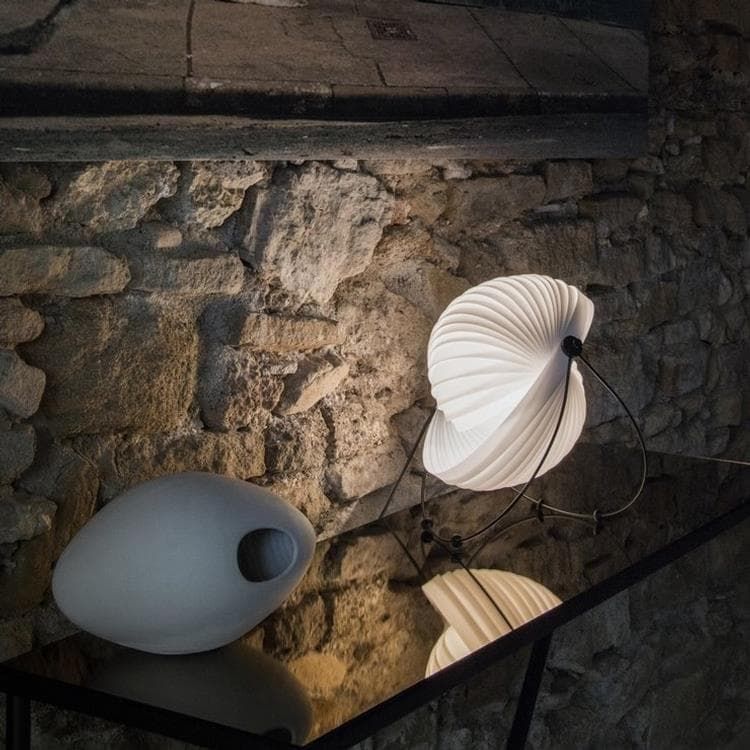 Lampe ECLIPSE blanc H36cm