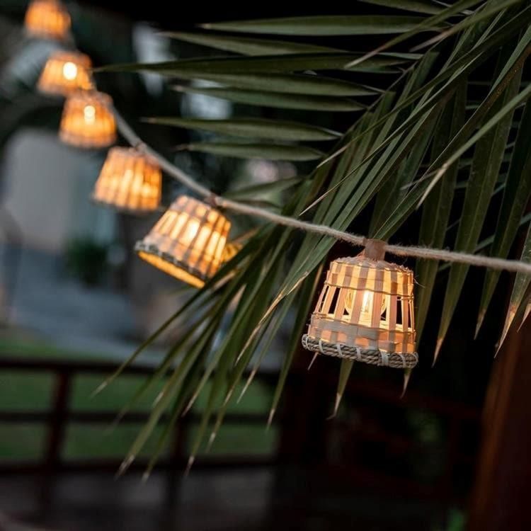 Guirlande 10 LED AURORA jute nature L500cm