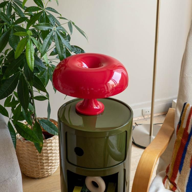 Lampe NESSINO rouge H22,5cm