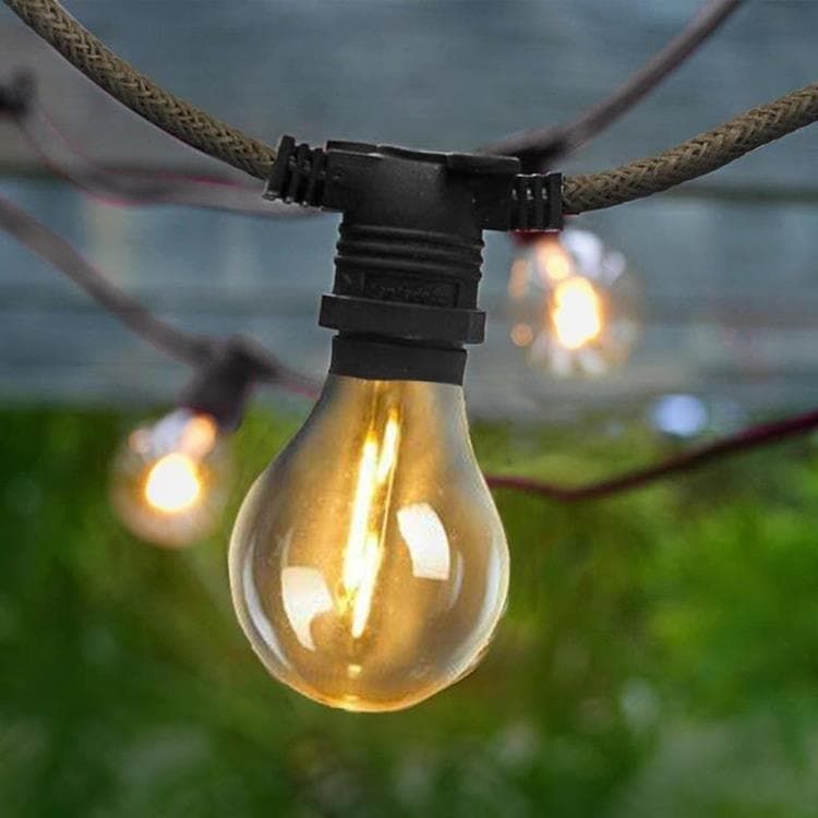 Guirlande 10 LED ALLEGRA solaire jute L500cm