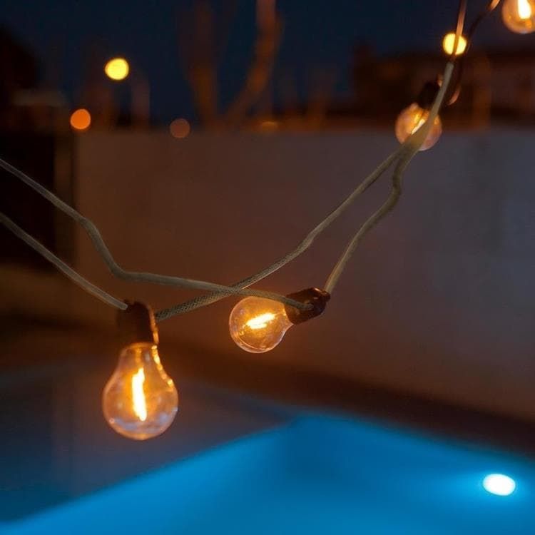 Guirlande 10 LED ALLEGRA solaire jute L500cm