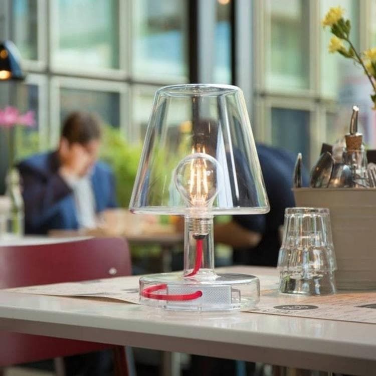 Lampe LED TRANSLOETJE transparent H25cm