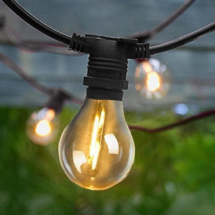 Guirlande 10 LED ALLEGRA solaire noir L500cm