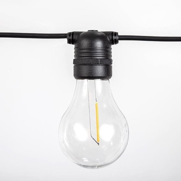 Guirlande 10 LED ALLEGRA solaire noir L500cm