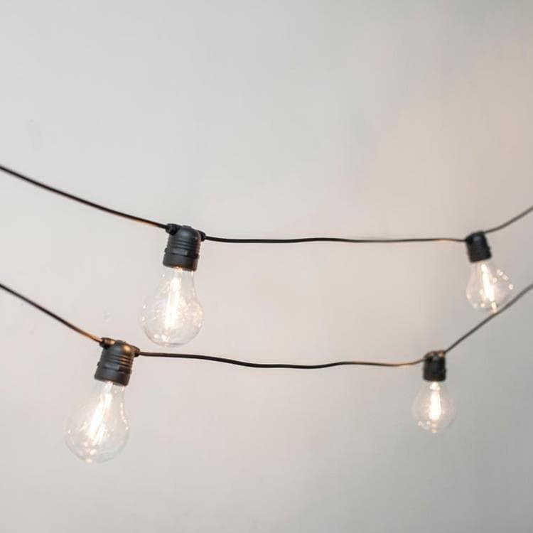 Guirlande 10 LED ALLEGRA solaire noir L500cm