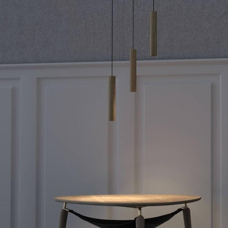 Suspension LED CHIMES naturel H22cm