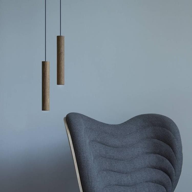 Suspension LED CHIMES naturel H22cm