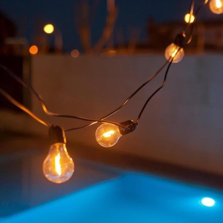 Guirlande 10 LED solaire ALLEGRA noir L800cm