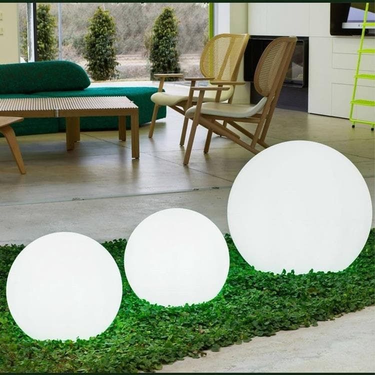 Lampe boule extérieure BULY blanc Ø40 cm