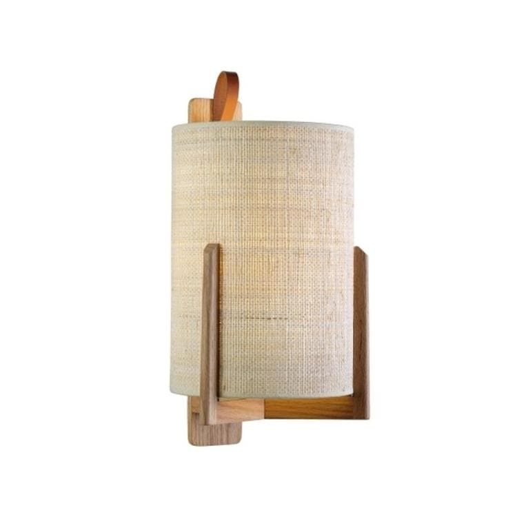 Applique GRETA bois nature Ø18cm
