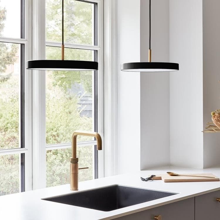 Suspension LED ASTERIA MEDIUM or noir Ø43cm