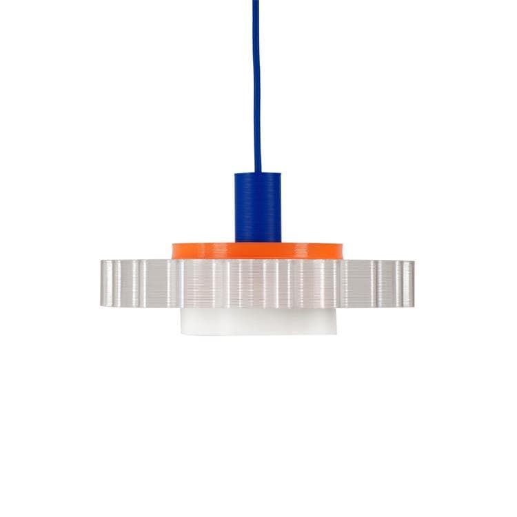 Suspension GIGI N°4 bleu/blanc/orange L28cm