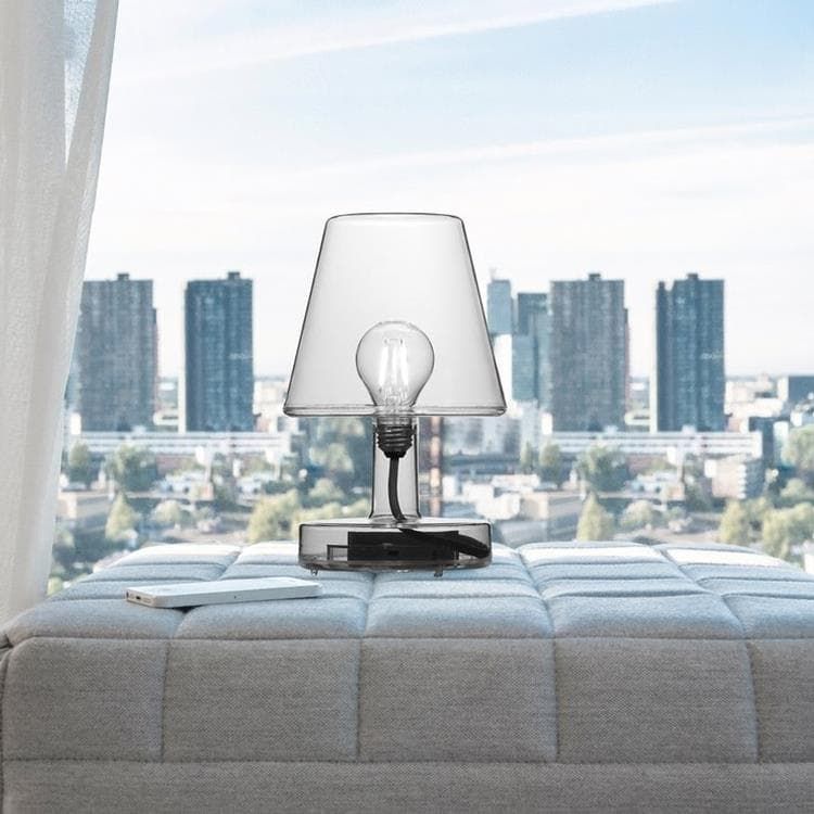 Lampe TRANSLOETJE gris H25cm