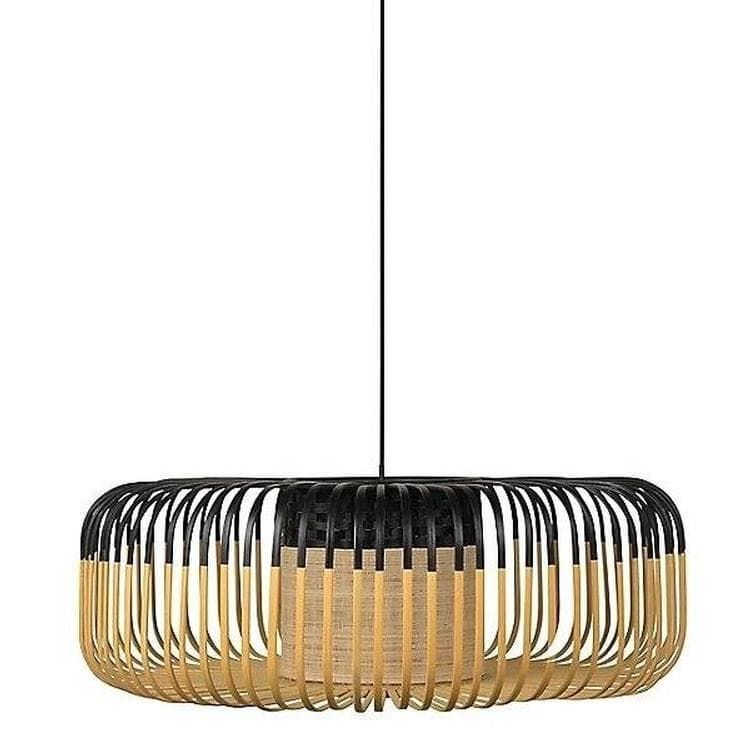 Suspension BAMBOU noir Ø60cm