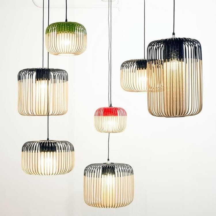 Suspension BAMBOO L noir Ø35cm
