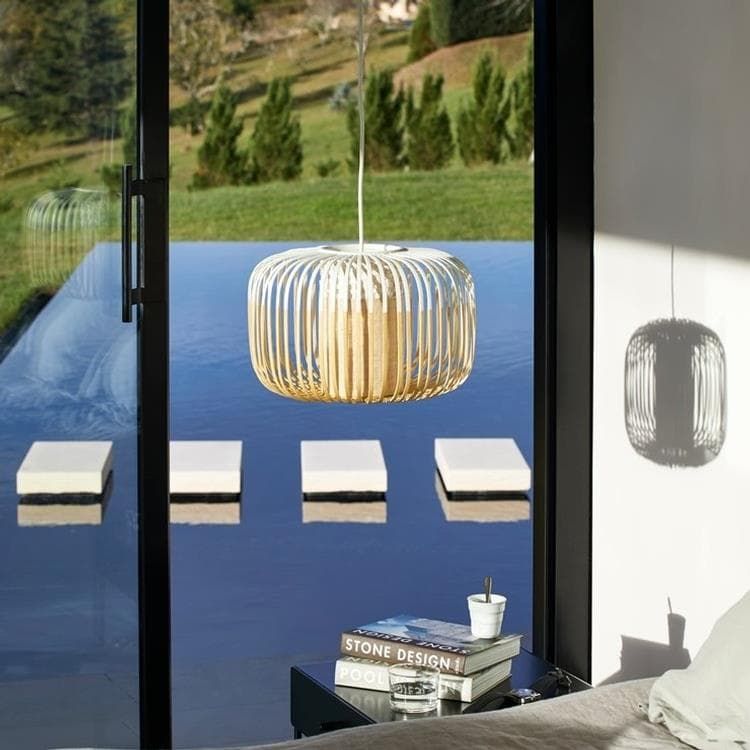 Suspension BAMBOO S blanc Ø35cm