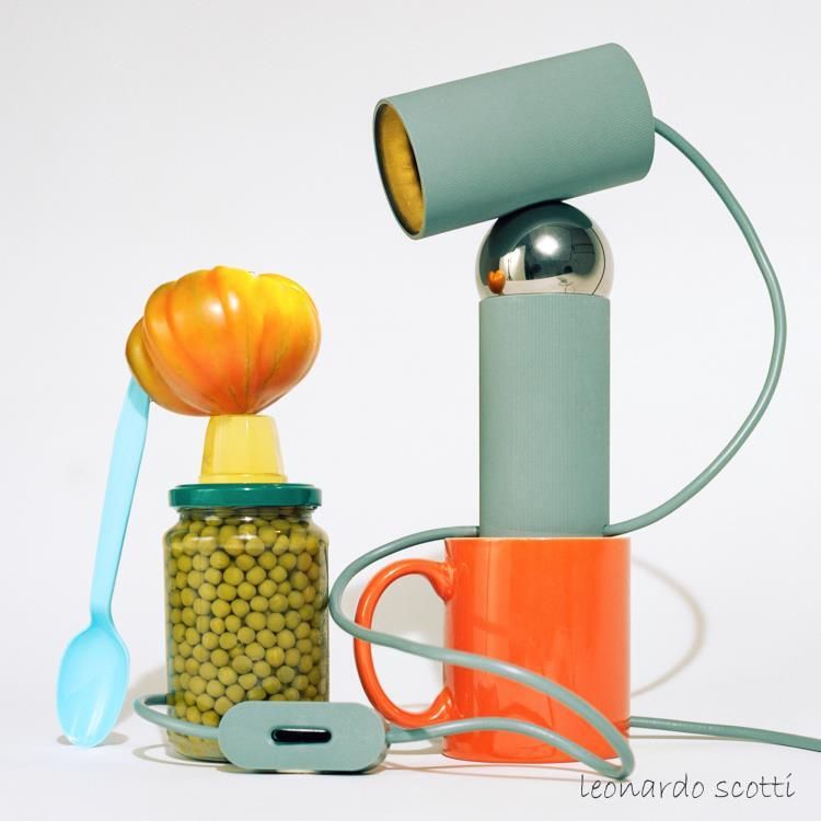 Lampe LED BILBOQUET sauge H20cm