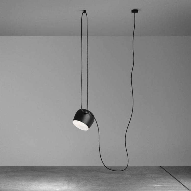 Suspension LED AIM noir Ø24cm