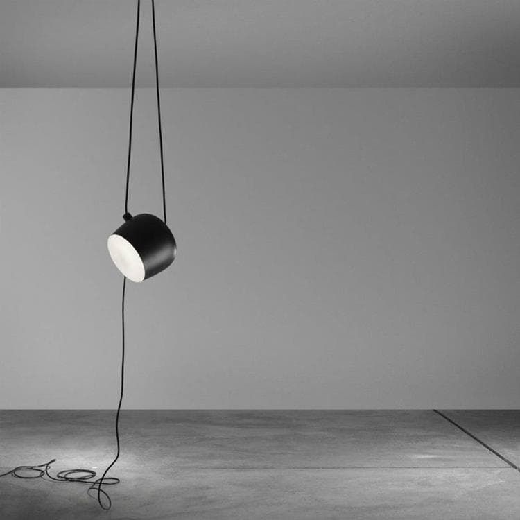 Suspension LED AIM noir Ø24cm