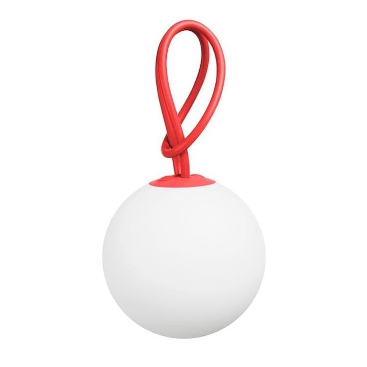 Suspension LED BOLLEKE rouge/blanc Ø20cm