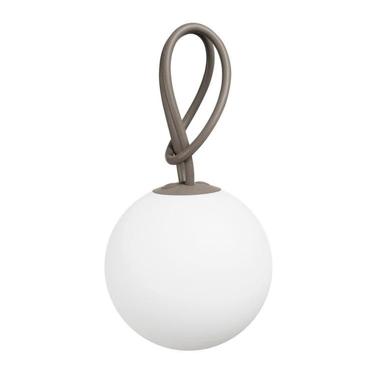 Suspension LED BOLLEKE taupe/blanc Ø20cm