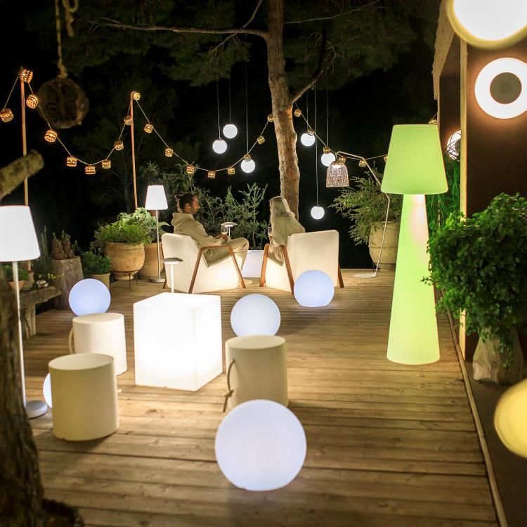 Lampe extérieure BULY blanc Ø30cm