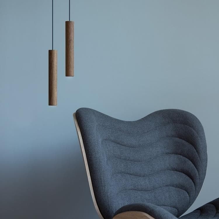 Suspension LED  CHIMES brun H22cm