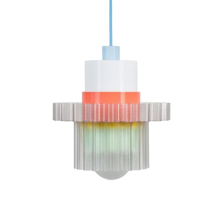 Suspension GIGI n°5 rouge/bleu/vert L28cm