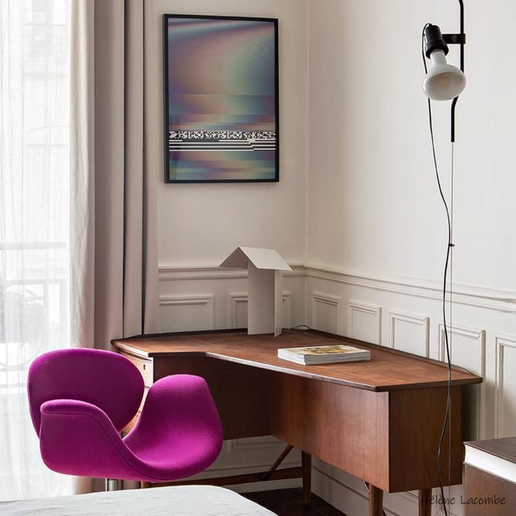 Spot dimmable PARENTESI noir H180cm
