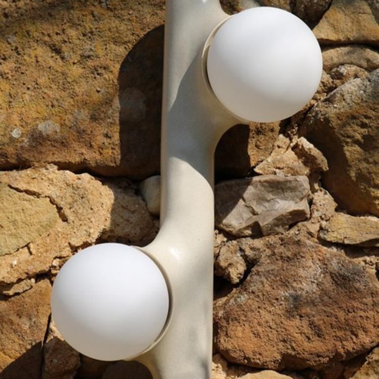 Suspension SCREEN 70'S  lin naturel Ø110cm
