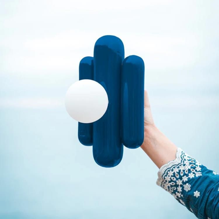 Applique MADELEINE bleu H30cm