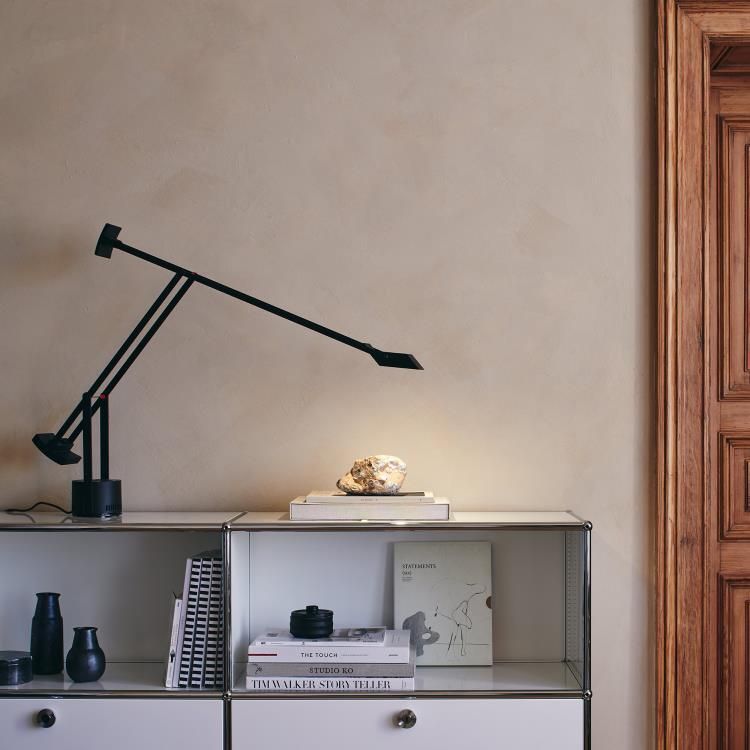 Lampe TIZIO LED noir H66cm