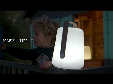 Lampe moderne extérieur LED BALAD FERMOB H25 en PVC anse gris orage