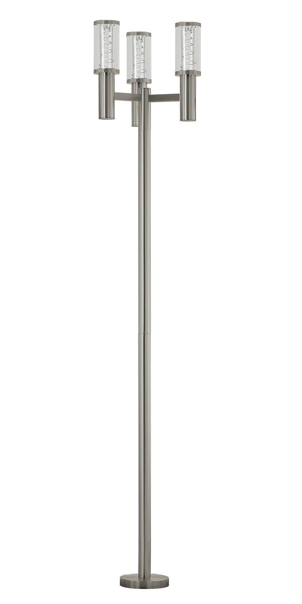 Lampadaire extérieur TRONO argenté en métal